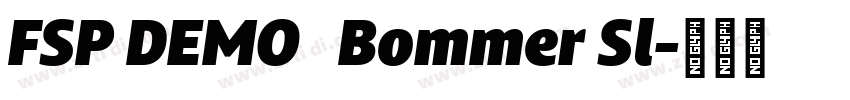 FSP DEMO   Bommer Sl字体转换
